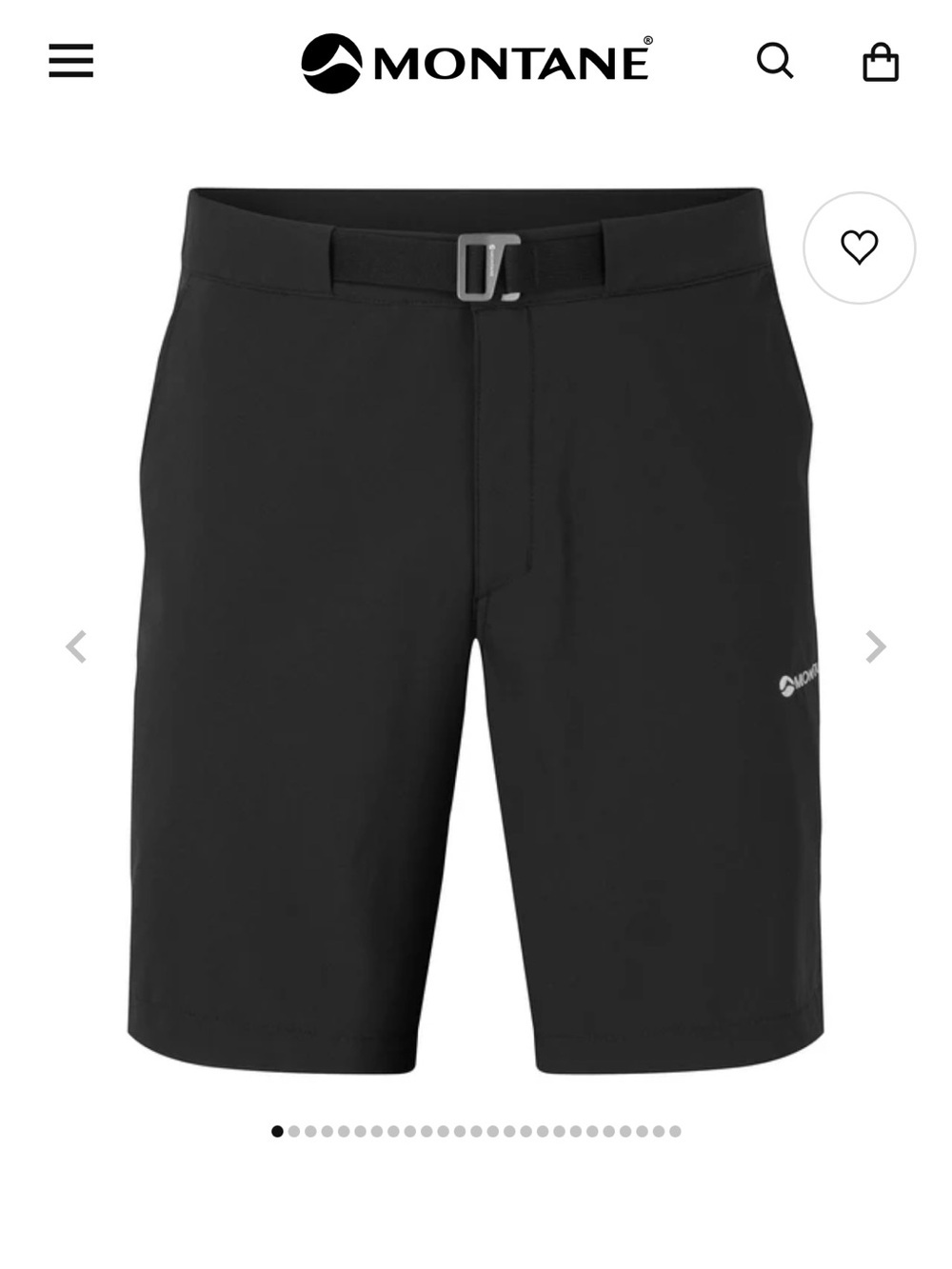 Montane Tenacity Lite Hiking Shorts Black NWT Men’s Size 36 Softshell Trail
